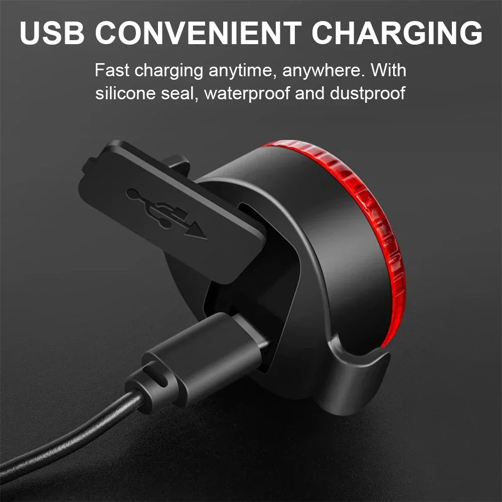 USB Rechargeable LED Bike Light Set – Waterproof Bike Headlight and Tail Light with Multiple Modes for Safety and Visibility