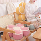 Pastel Fluffy Flower Cushion