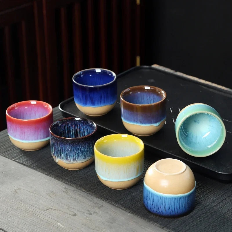 Handmade Ceramic Mug – Blue-Glazed Tea Bowl