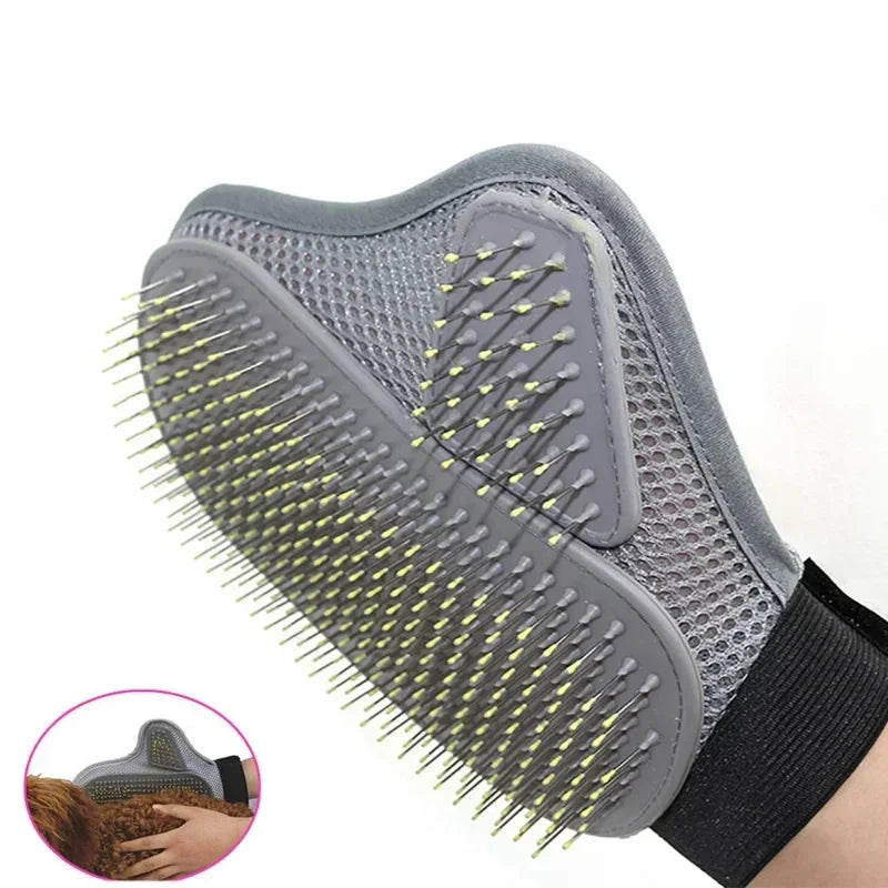PeluvaCare Coat Care Glove for Dogs & Cats | Soft Massage & Hair Removal | Made of Soft TPR | For All Coat Types