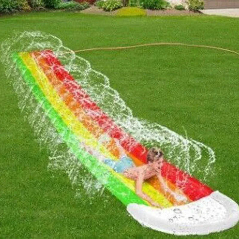 AquaRush Water Slide | Inflatable Water Slide with Sprinkler Function | For Garden & Outdoor | Summer Fun for Kids