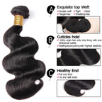 Short Peruvian Body Wave Hair Bundles 3/4 Pack Deals, 100% Unprocessed Virgin Human Hair, Loose Body Weave
