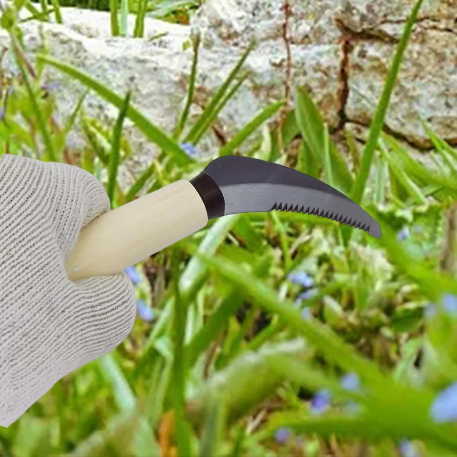 ZenWeed Garden Knife | Precise Stainless Steel Blade | Ergonomic Wooden Handle | Compact & Handy