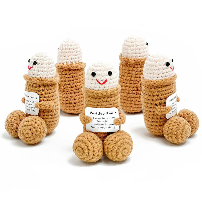 Emotional Support Adult Humor Crochet Doll