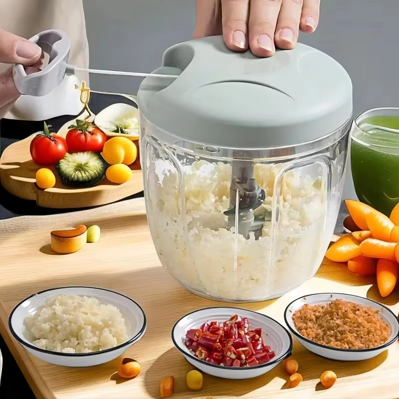 Home Kitchen Manual Grinder - Multifunctional Garlic, Ginger, Meat & Vegetable Mincer