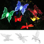 Solar Butterfly LED Garden Lamp with Automatic Night Lighting