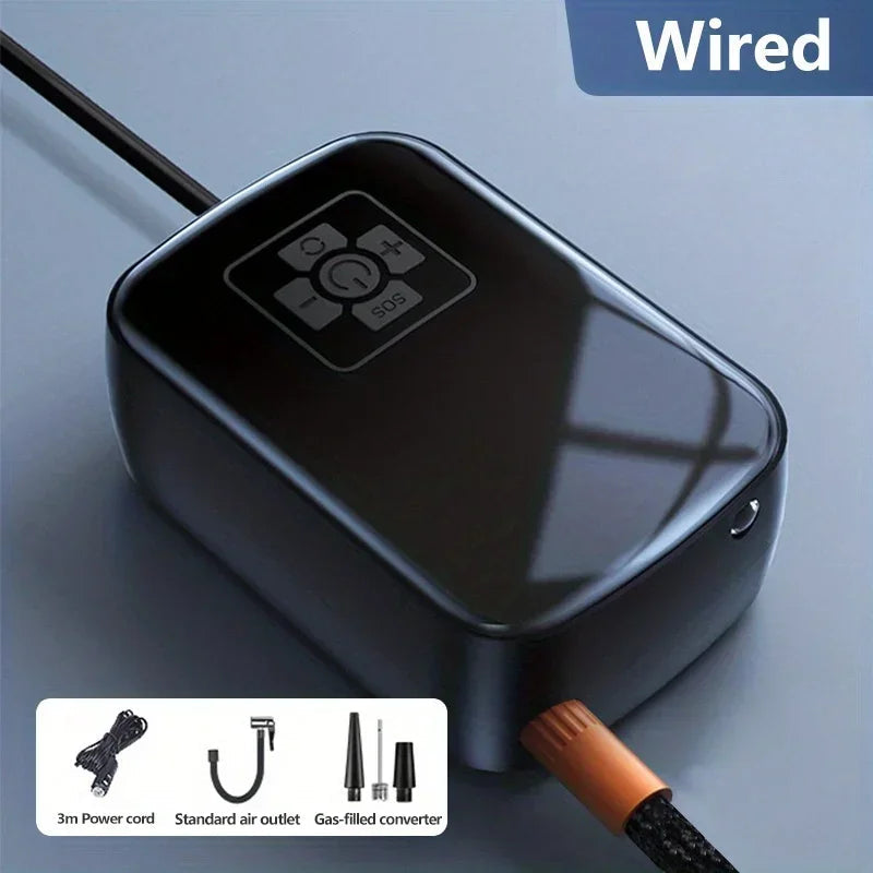 Portable Tire Pump for Car – Wireless Air Pump with 150 PSI, Compact Design for Quick Inflation of Tires, Bicycles and Sports Balls