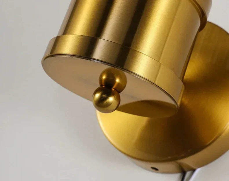 BrilluxGlow – Stylish Crystal and Brass Wall Light