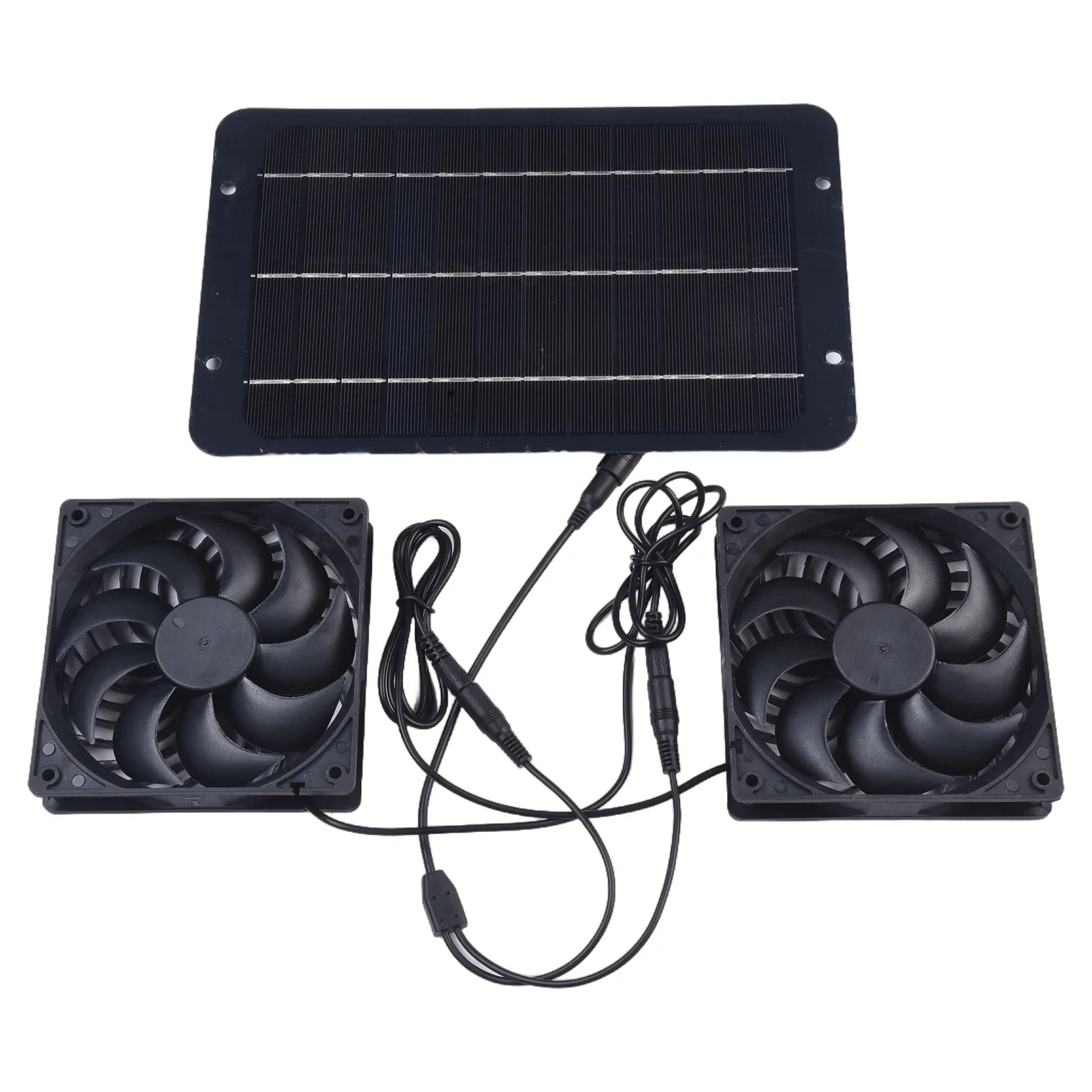 AirSol Duo Ventilation System | Solar-powered Dual Exhaust Fans | 10W | For Greenhouse, Livestock Barn & Outdoor Applications
