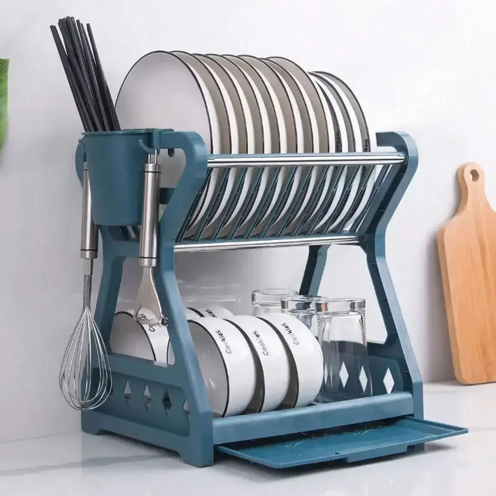 Foldable dish organizer – Practical draining rack for dishes, space-saving and easy to clean, perfect for modern kitchens and small spaces
