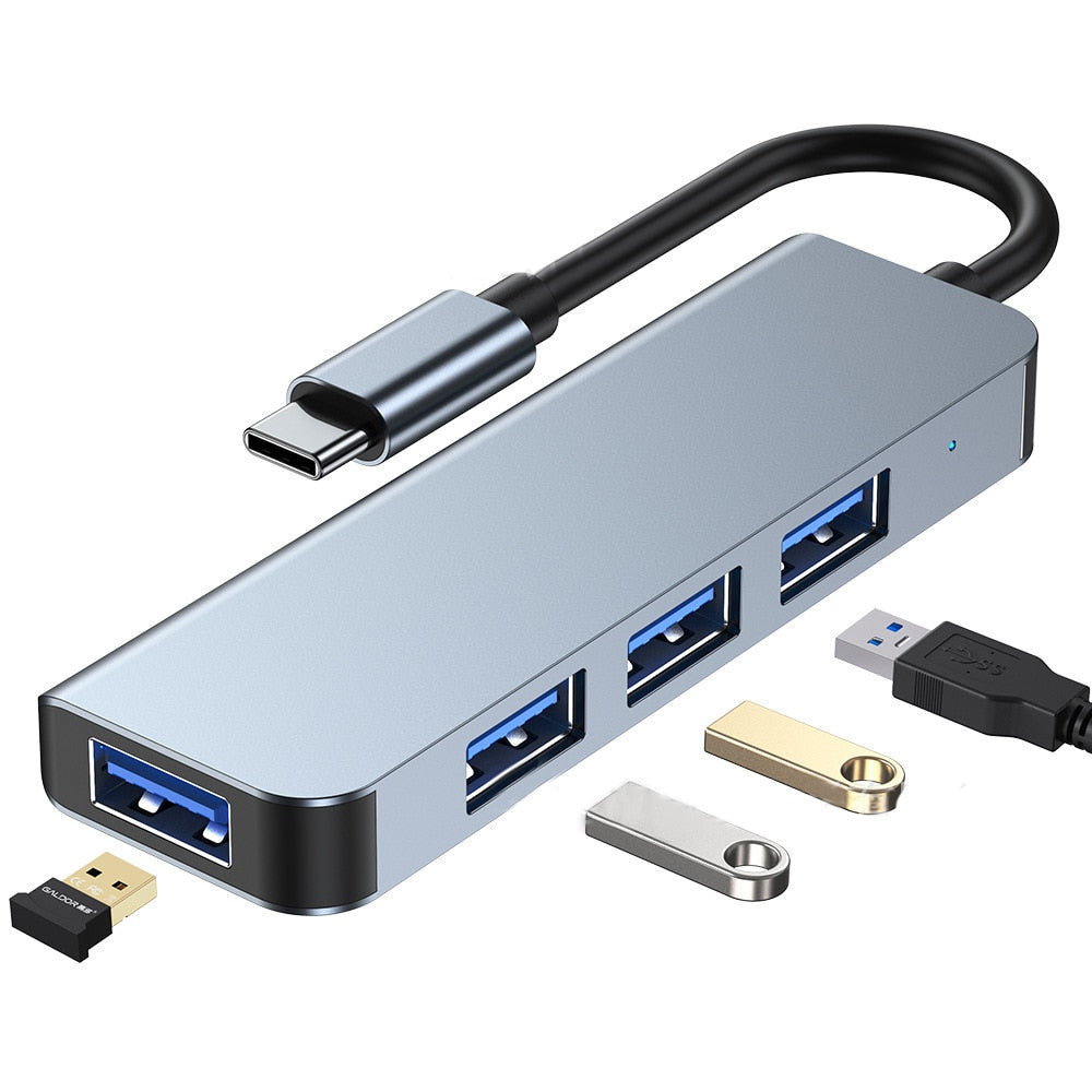Thunderbolt 3 USB-C Hub with HDMI, PD, SD/TF for MacBook Air M1 and iPad Pro