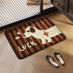 Tufted Dachshund Bathroom Mat