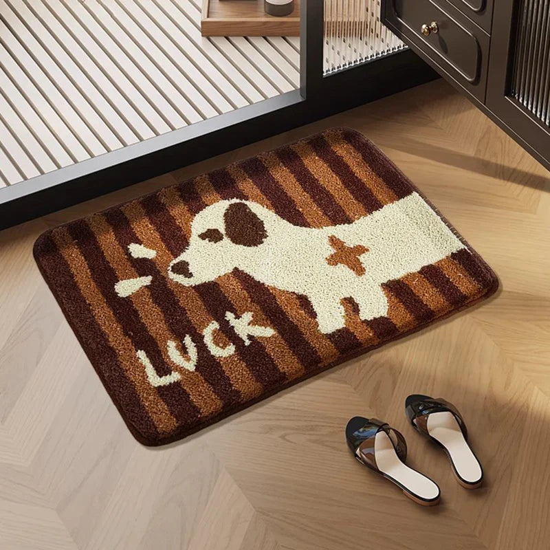 Tufted Dachshund Bathroom Mat