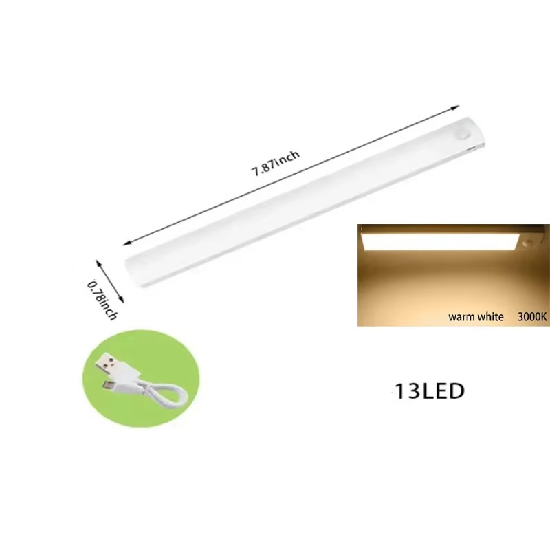 Smart Sensor LED Night Light - Motion-Activated, Dimmable & Rechargeable