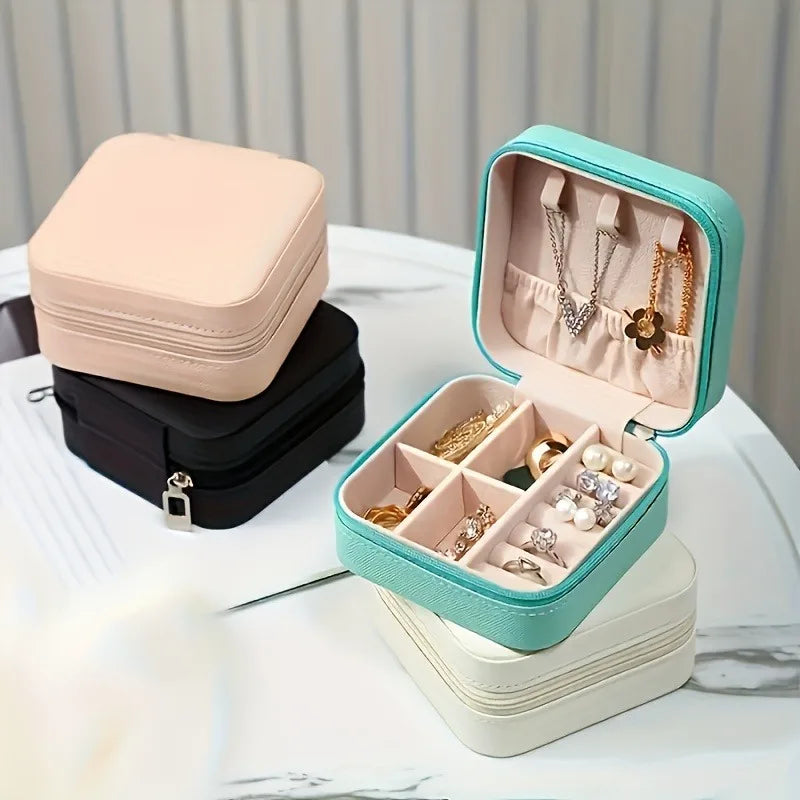 Jewelry Organizer VOYELIA | Travel Case for Jewelry | Compact & Stylish | PU Leather