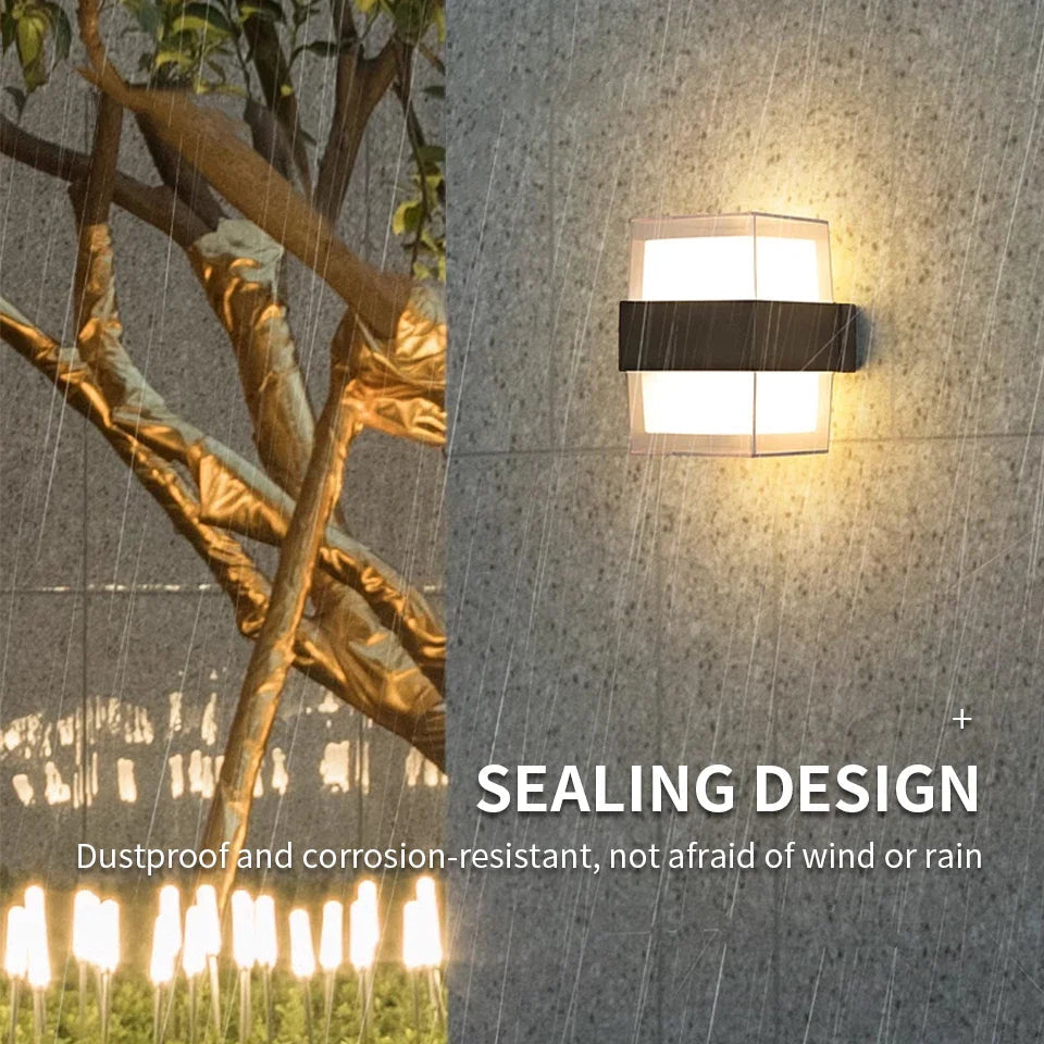 LED Outdoor Wall Light AuroBeam | IP66 Waterproof | Motion Sensor & Twilight Sensor | 6W / 12W