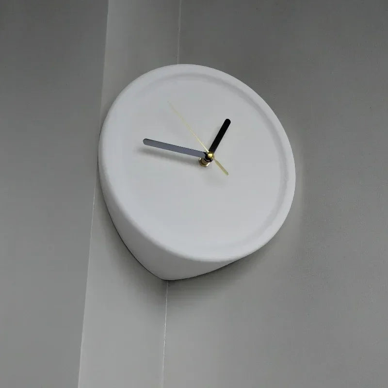 SilentCorner Clock - Stylish Silent Wall Clock without Drilling