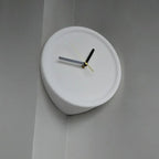 SilentCorner Clock - Stylish Silent Wall Clock without Drilling
