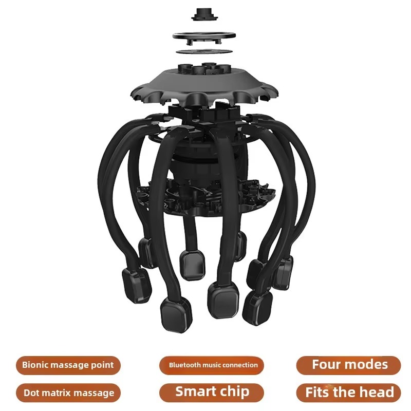USB Rechargeable Octopus Massager Automatic Multi-function Relaxation Instrument