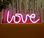 Love Neon Letters | Create a romantic scene