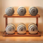 BambuCasa 2-tier wooden shelf