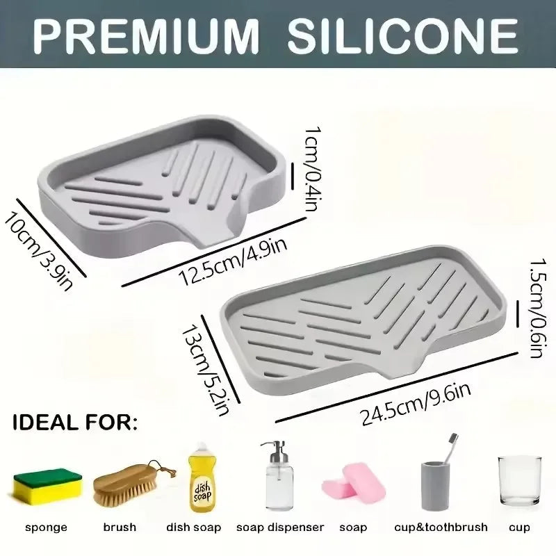 Silinova Drain Mat | Silicone Tray & Water Catcher | Heat Resistant & Hygienic