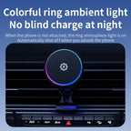 FrozzCharge Car Charger | Magnetic 15W Wireless Charging with Cooling Function | RGB Light | iPhone MagSafe Compatible