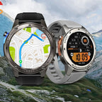 Outdoor smartwatch with GPS, compass & health monitoring