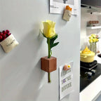 Wooden Magnetic Flower Tube Vase