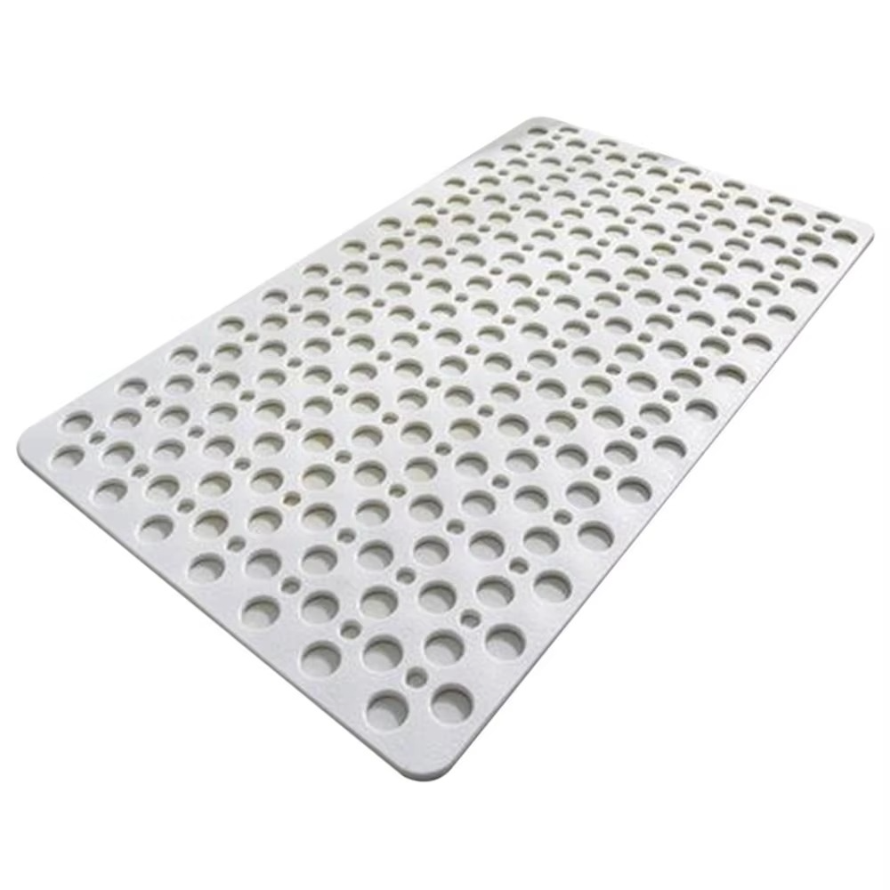 Extra-Porous TPE Non-Slip Shower Mat with Strong Suction, Anti-Mold, Machine Washable