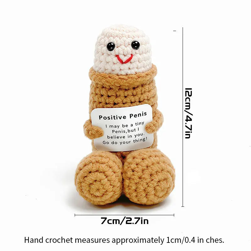Emotional Support Adult Humor Crochet Doll