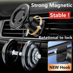 MagnoGrip AutoMount Magnetic Phone Holder for Car | 360° Rotatable | Strong Hold for iPhone, Samsung & Co.