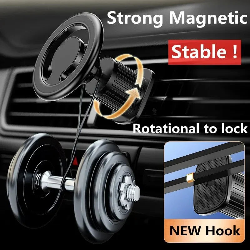 MagnoGrip AutoMount Magnetic Phone Holder for Car | 360° Rotatable | Strong Hold for iPhone, Samsung & Co.