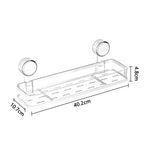 Wall shelf with suction cup | No drilling | Shelf for bathroom & kitchen | Multifunctional