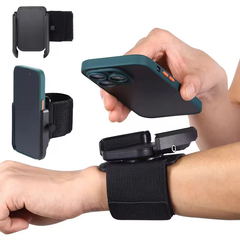 360° Rotating Wrist Strap Phone Holder for Running and Cycling