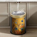 Modern rectangular waste bin | With lid & removable inner bin | For kitchen, bathroom & office