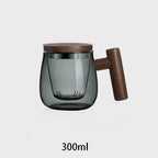 Ultramodern Glass Tea Cup with Filter and Lid