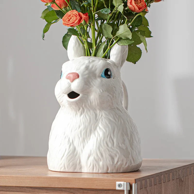 Cute Bunny Ceramic Vase