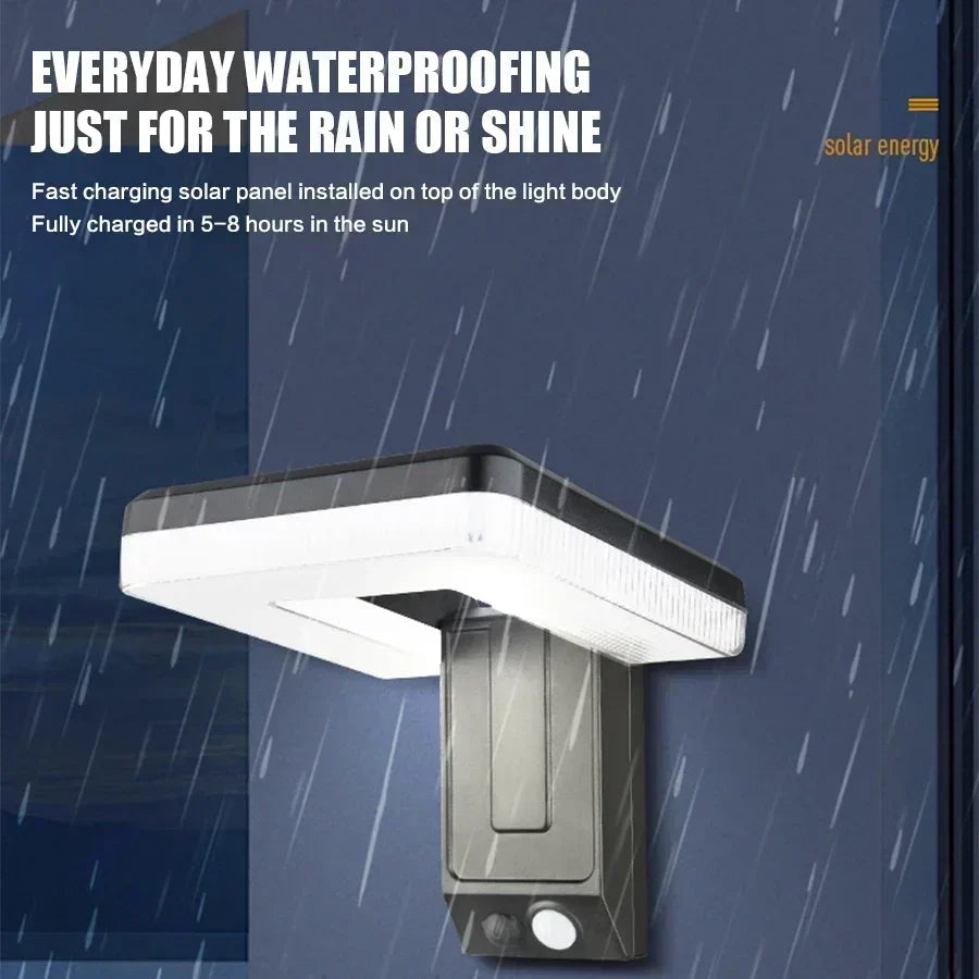 Solayra FoldWall Solar Wall Light | 3 Lighting Modes | 120° Tiltable | With Motion Sensor & Dusk Switch
