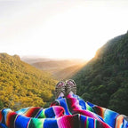 Colorful Mexican Serape Blanket
