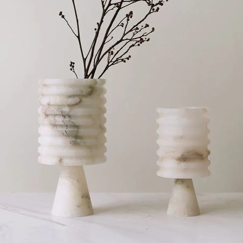 White Onyx Flower Vase