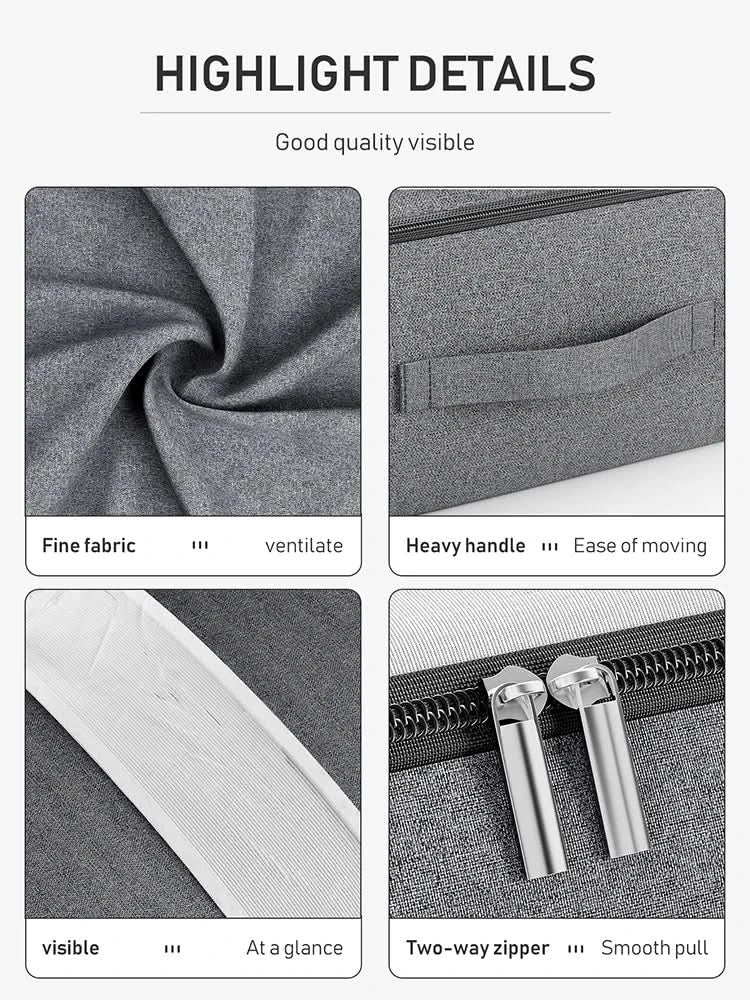 Large capacity & viewing window for bed linen