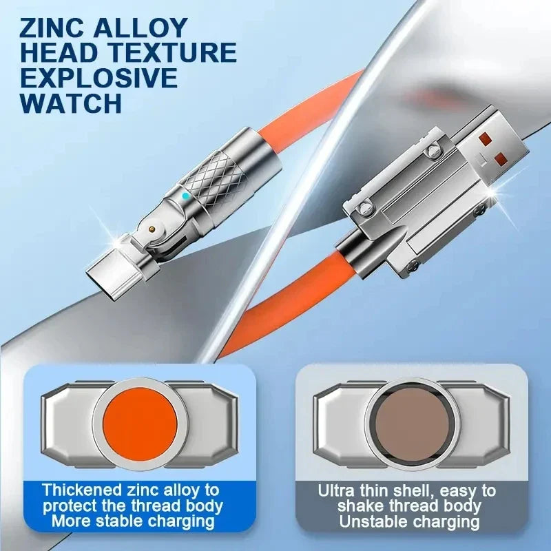 Rotatable Fast Charge Data Cable