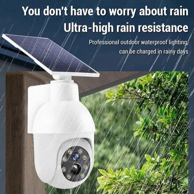 Solar Powered Motion Sensor Smart Rainproof Dummy Camera