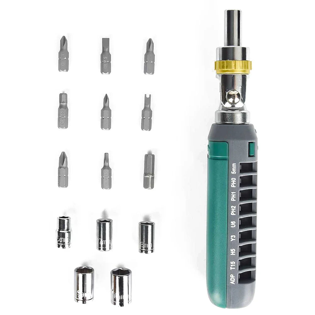 14 In 1 Multi-Angle Ratchet Screwdriver