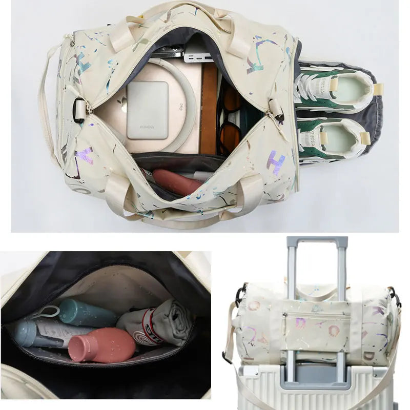 FlexiZen Sports Bag with Shoe Compartment and Stylish Design – Water Repellent