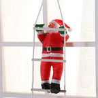 Climbing Santa Claus decorative figure for hanging – Festive window decoration for Christmas, hanging Christmas decoration for living room and windows