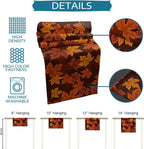Autumna LeafRunner Table Runner Linen | Maple Leaf Autumn Decor | Washable & Durable | 150–200 × 33 cm