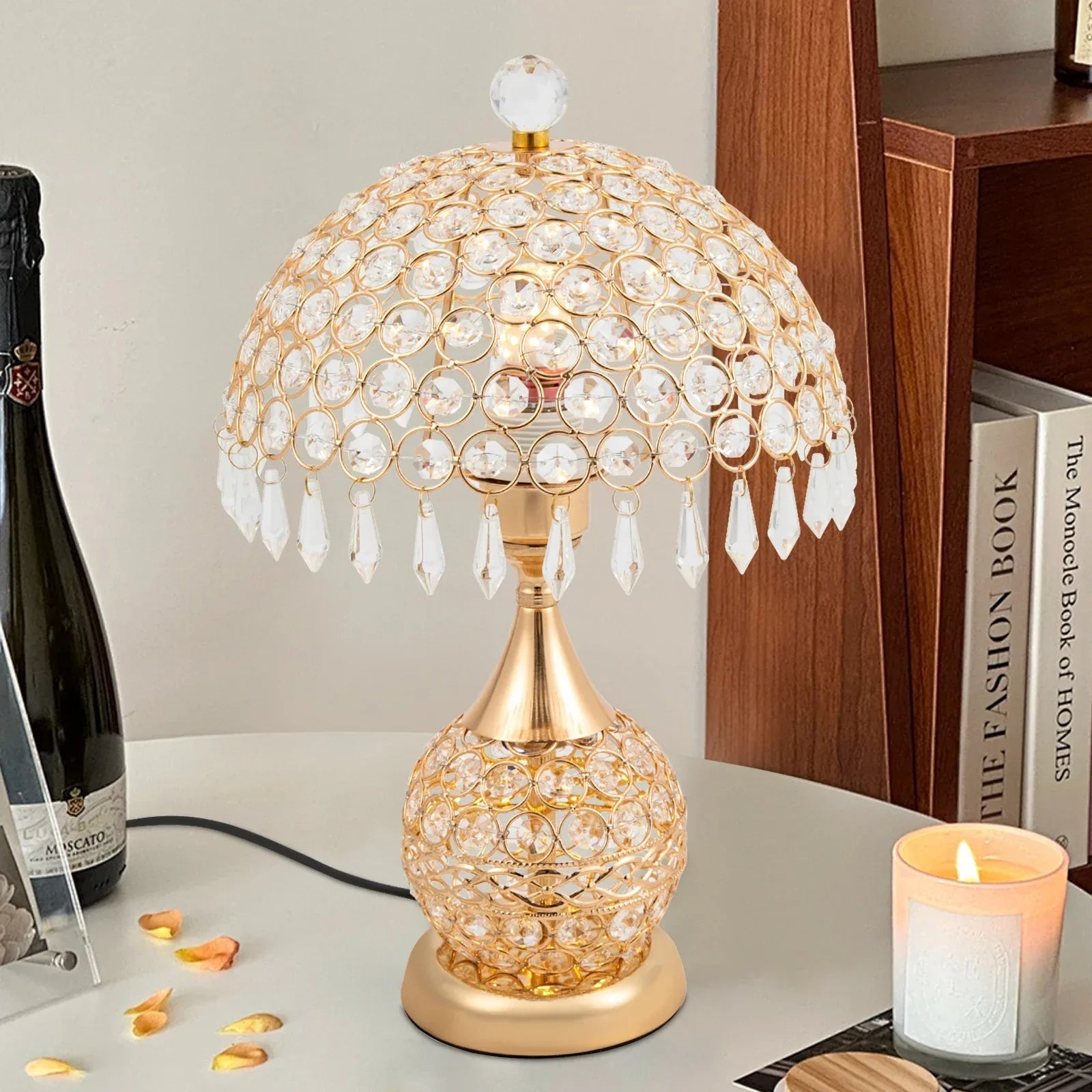 Modern Crystal Luxury Decorative Nightstand Lamp