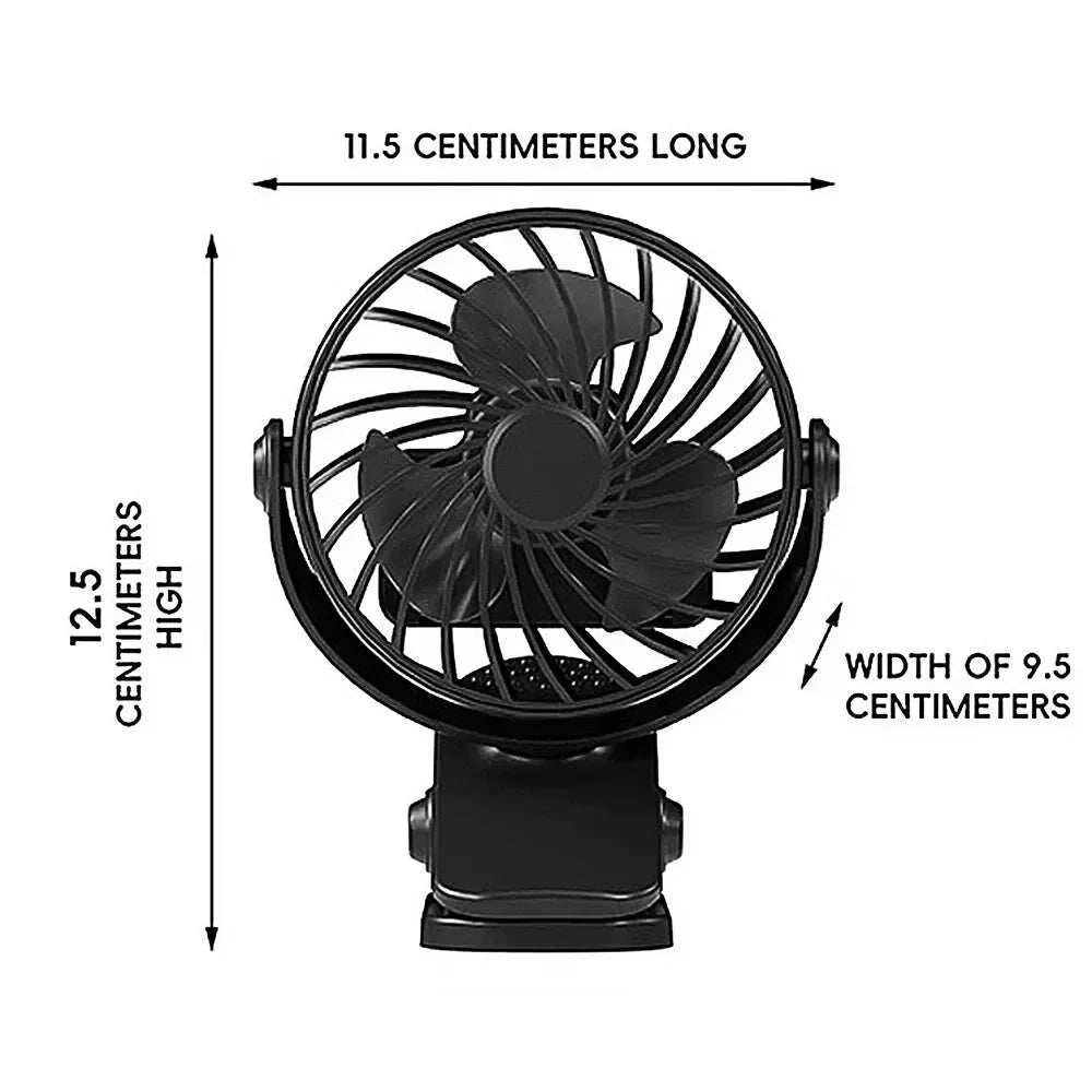 FlexiBreeze USB Fan | Rotatable, portable with 3 speeds and night light